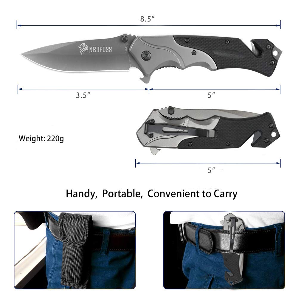 NAVAJA TACTICA MULTIFUNCIONAL BROWNING FA49 PLEGABLE CAMPING COLECCION