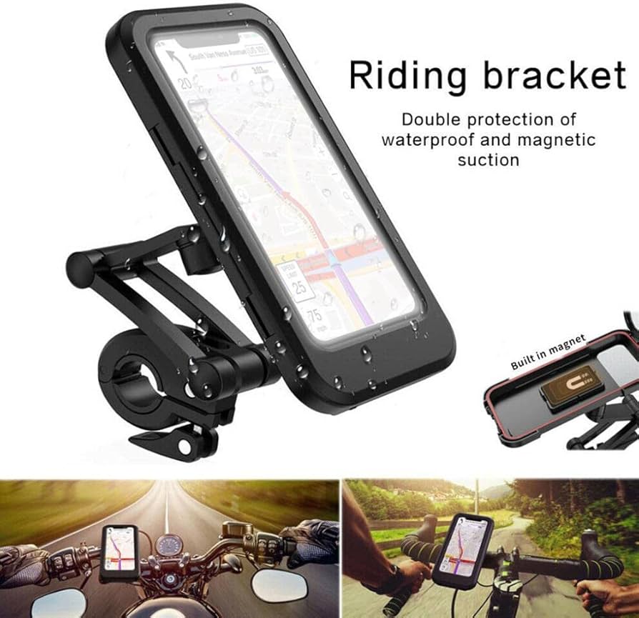 Soporte Holder Impermeable Nuevo Modelo para Celular Moto Bicicleta lluvia invierno agua ciclismo