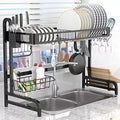 Escurreplatos organizador platero 85cm 2 niveles lavabo cocina hogar