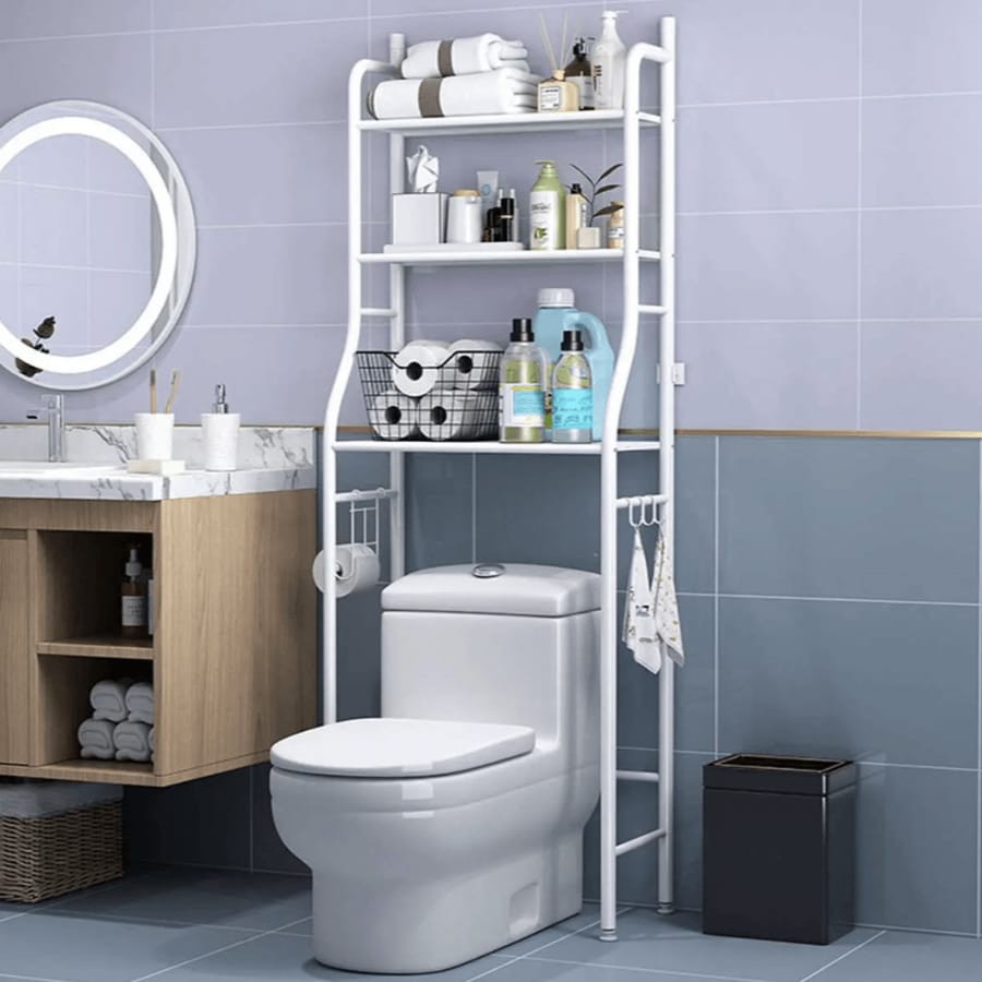 Organizador de Baño Desarmable Metálico Multifuncional Hogar Mueble Inodoro