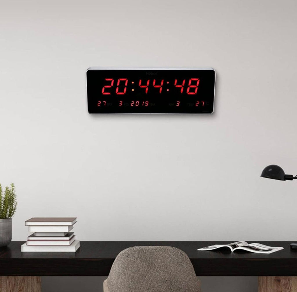 Reloj digital led rectangular pared sala star gimnasio trabajo