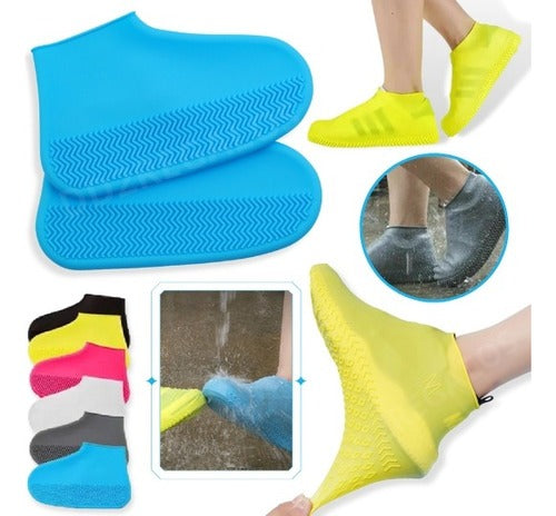 Protector De Zapatos De Silicona, Antifluido, Impermeables, Lluvia, Invierno, Moto, Agua