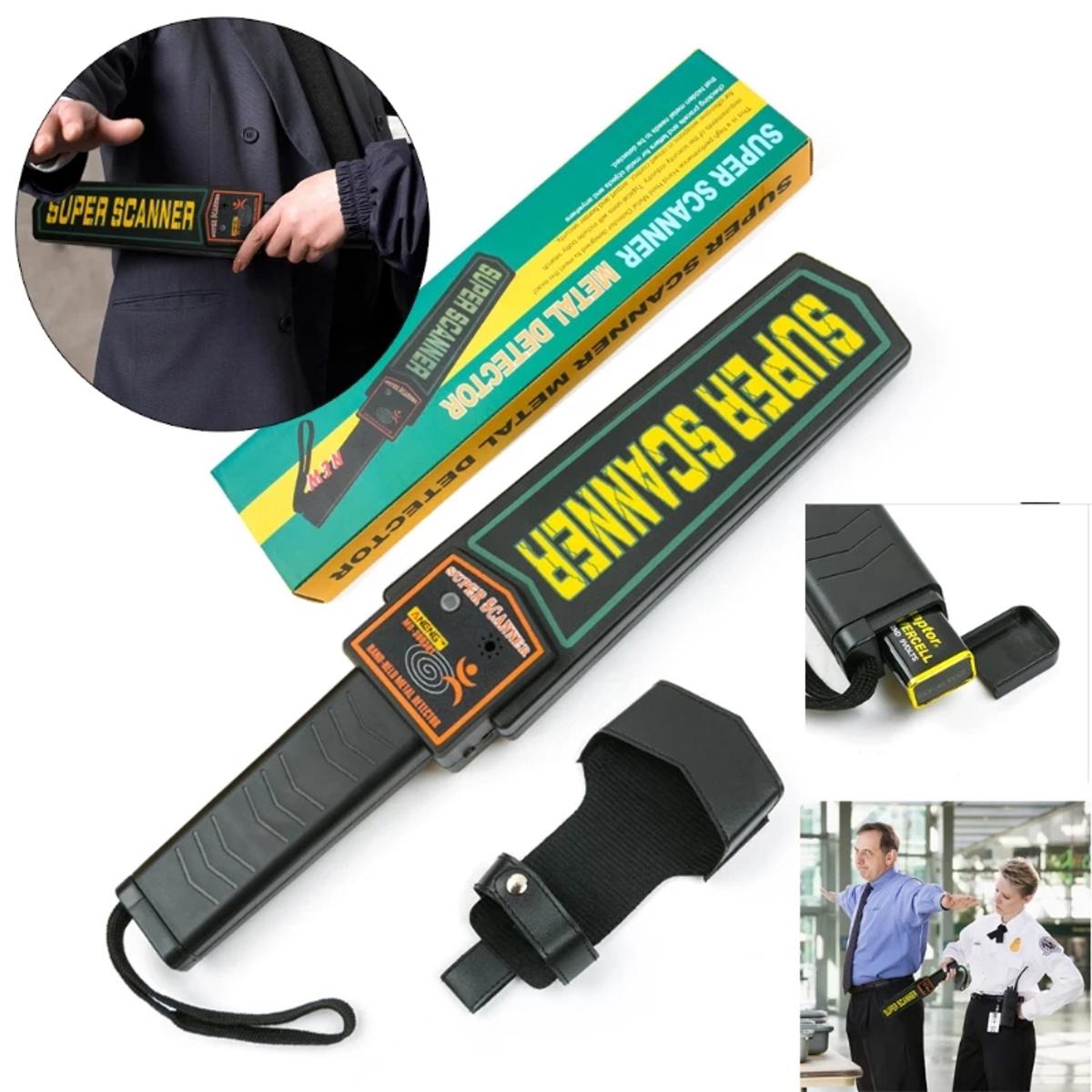 DETECTOR DE METALES Y ARMAS PARA SEGURIDAD SUPER SCANNER