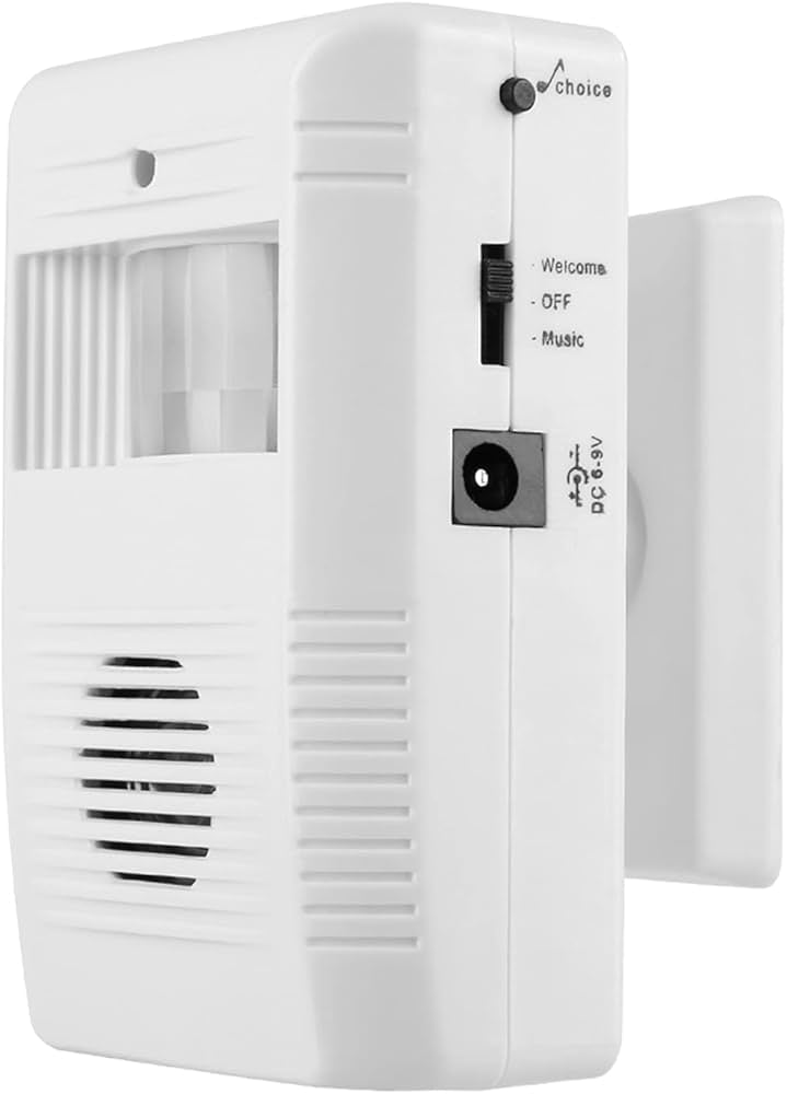 SENSOR DE MOVIMIENTO CON SONIDO ENTRADA TIENDA ALARMA CASA PROTECCIÓN