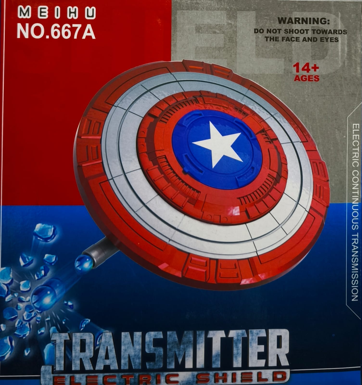 Escudo del Capitan America lanzador de hidrogel pistola de juguete rifle