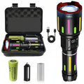 Linterna Táctica LED Profesional Multifuncional Impermeable Recargable Zoom Camping Noche Oscuridad