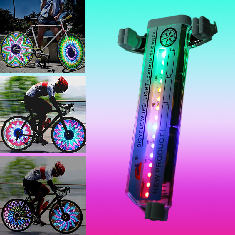 Luces led bicicleta para aros llantas rayos ciclismo noche precaución accidentes vía carretera ruta