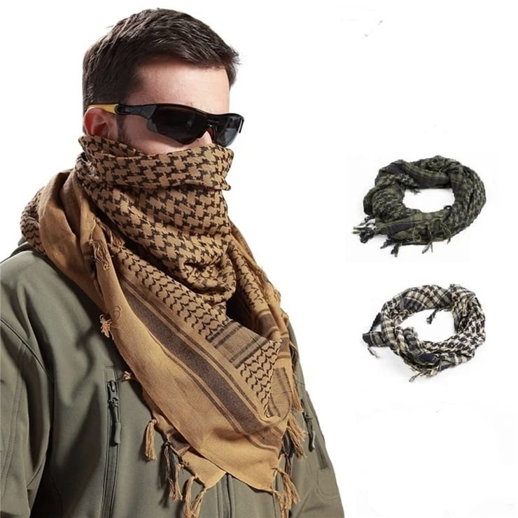 Bufanda Árabe Shagman Nuevo Modelo Protección Frio Sol Multiuso Tactico Militar Policial