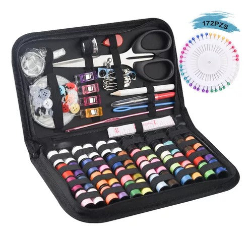Kit de costura con estuche 172 piezas portátil trabajo casa