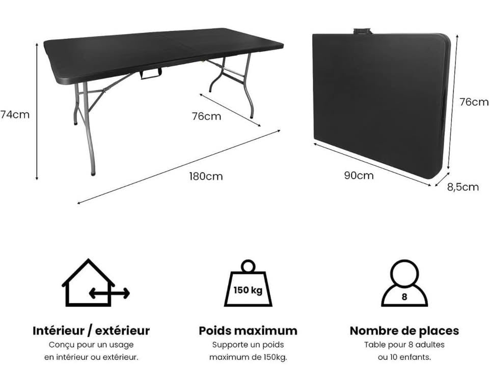 Mesa Plegable Ratan Café Portátil Cocina Jardín Picnic Playa Comedor Eventos Comedor