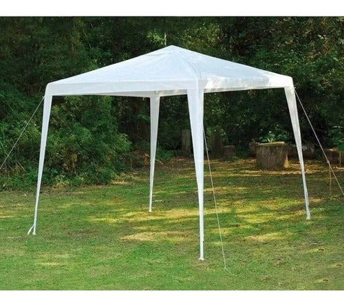 CARPA ARMABLE 3X3 IMPERMEABLE DE POLIESTER INVIERNO/LLUVIA/SOL/PATIO/JARDIN/AUTO/EVENTOS/TRABAJO