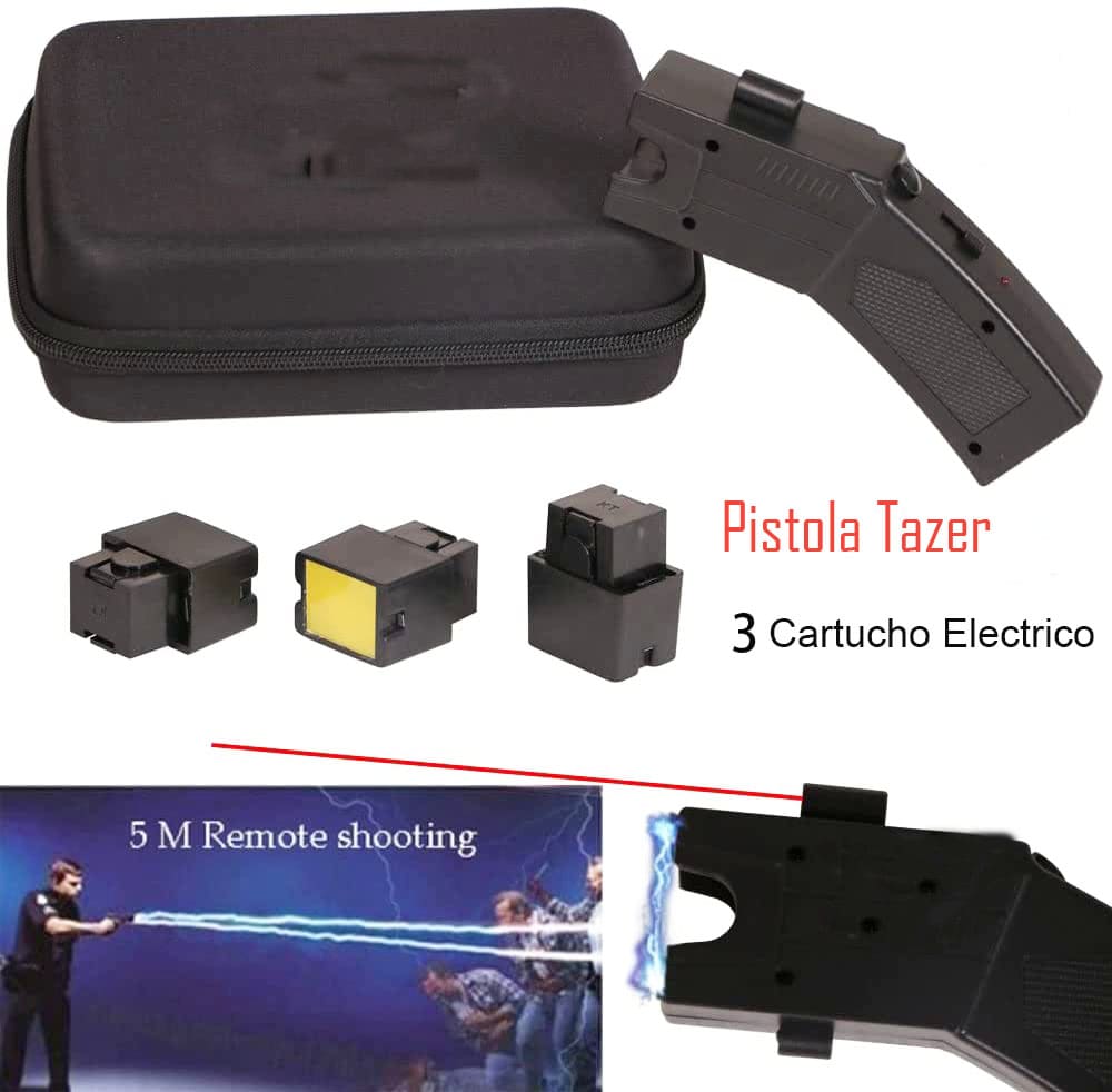 Linterna Pistola Taiser Táctico con Miralazer Recargable Nuevo Modelo 5 metros de Alcance