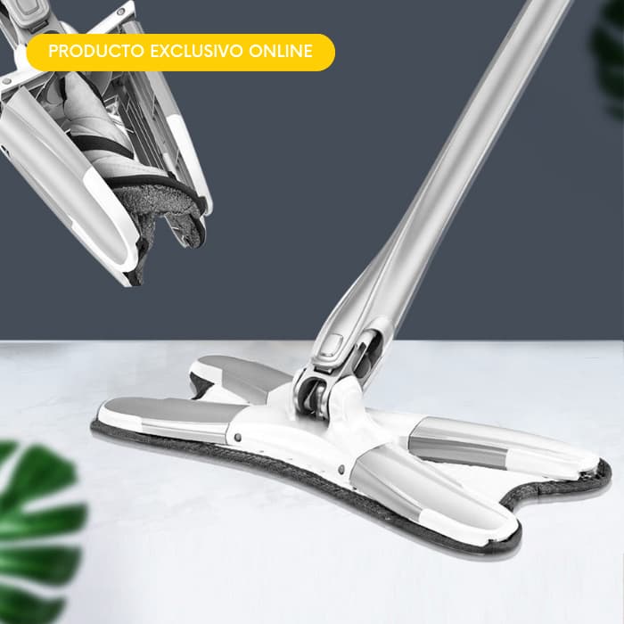 Trapeador Plegable Multifuncional Microfibra 360° Giratorio Oficina Cocina Sala Comedor