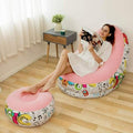 Sofá sillón inflable con banco descanso sala star dormitorio peluquería aire libre exterior interior