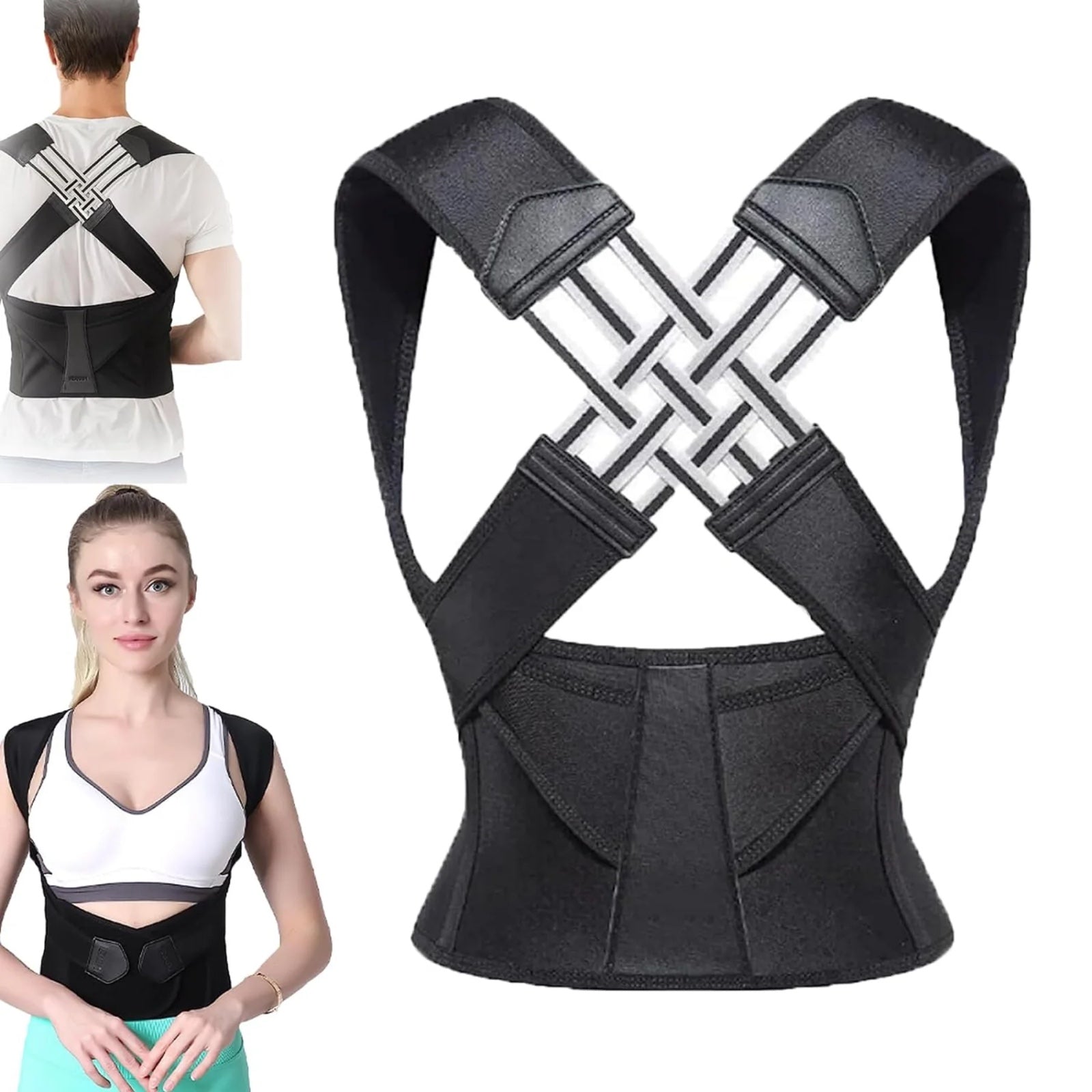 FAJA CORRECTOR DE POSTURA MAGNETICO UNISEX TALLA S, M, L,XL HOMBRE MUJER ESPALDA