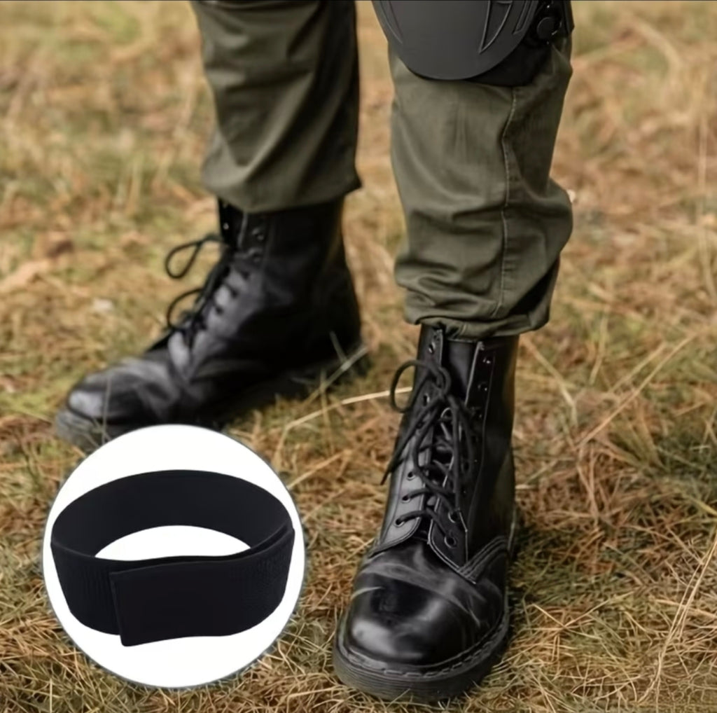 Ligas Bandas Elástica Ajutable con Velcro para Pantalón Táctico Bota Camping Policía Militar Guardia
