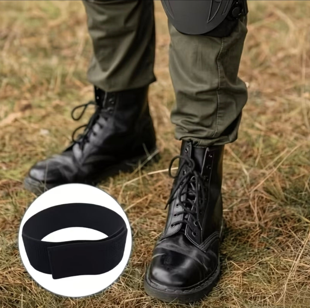 Ligas Bandas Elástica Ajutable con Velcro para Pantalón Táctico Bota Camping Policía Militar Guardia