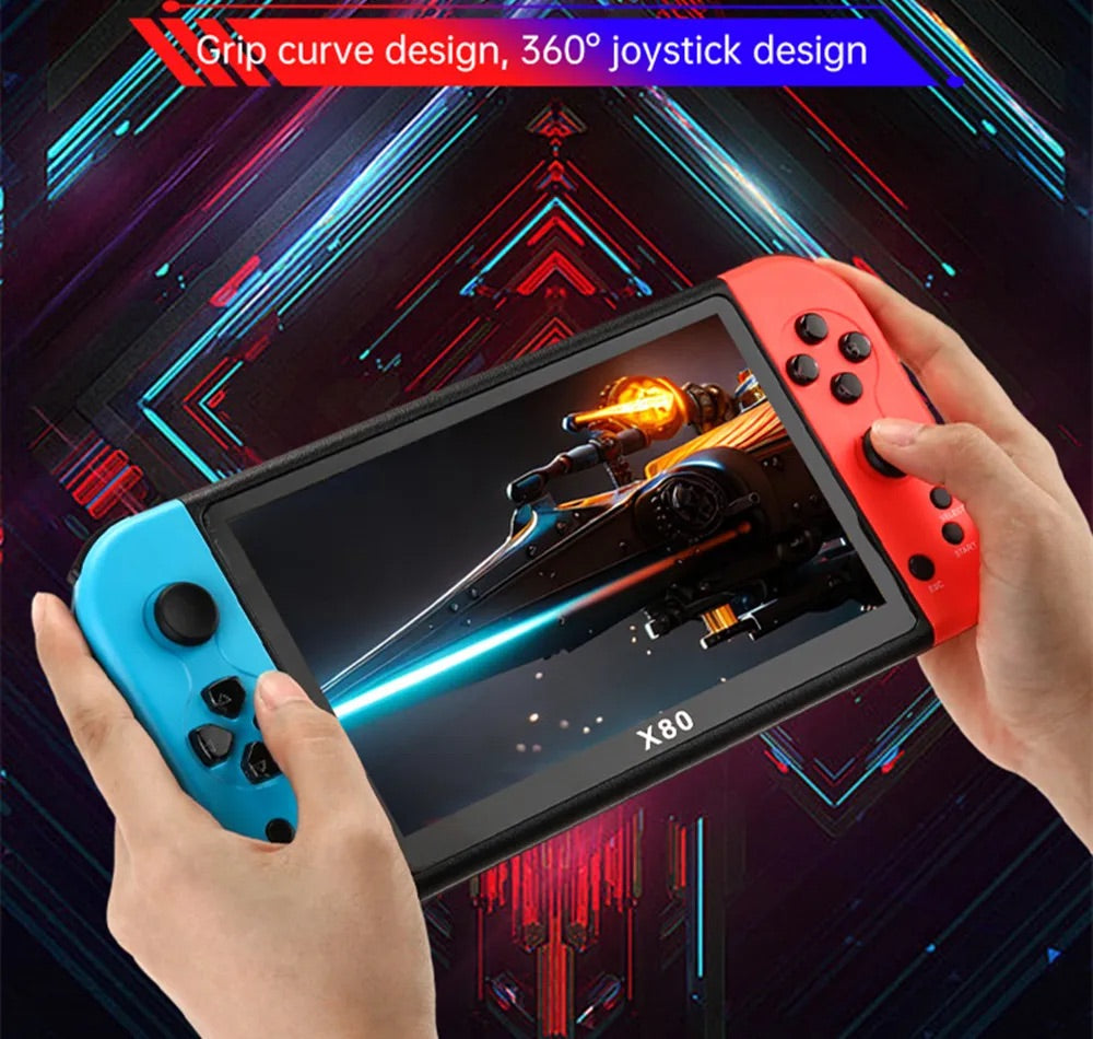 Consola de Videojuego portátil x80 10.000 free games music video foto  HD TV E-book 16G/80G entrenen