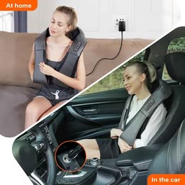 Masajeador Multifuncional Auto Recargable Antiestres Cuello Hombros Espalda Rodillas Muslos