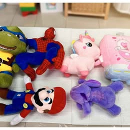 Peluches Hombre Araña Tortuga Ninja Stitch Bob Esponja Mario Bros