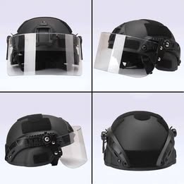 Visor de protección para casco táctico universal trabajo camping