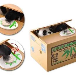 Alcancía para Monedas de Osito Panda Atrapa Monedas Ahorros Regalos