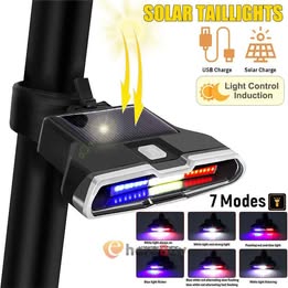 Luces para  Bicicleta Moto Scooter Multifuncional Recargable USB solar auto