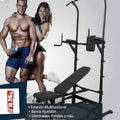 Máquina de Ejercicio Banca Multifuncional Gimnasio en Casa Fitness Entrenamiento  Dominadas