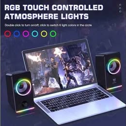 Parlantes Altavoz RGB LED GAMER Para PC LAPTOP Computadora