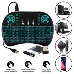 MINI TECLADO INALAMBRICO CONTROL REMOTO PARA TV BOX  LAPTOP PANTALLA COMPUTADORA