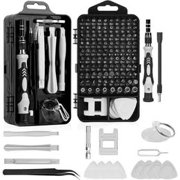 KIT DESARMADORES DESTORNILLADORES 115 PIEZAS MAGNETICAS DE PRESICION CELULARES COMPUTADORAS TECNICO