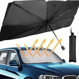 PARASOL TIPO SOMBRILLA PARACARRO AUTO PROTECCIÓN SOL TABLERO