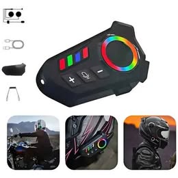Intercomunicador para Motociclista Casco Scooter Bici Audífonos Bluetooth Música Viajes Trabajo