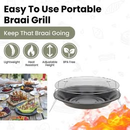 Parrilla Portátil Plegable Multiuso Camping Senderismo Picnic Viaje