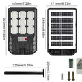 REFLECTOR LED 300W  RECARGABLE CON PANEL SOLAR  LAMPARA CON SENSOR DE MOVIMIENTO