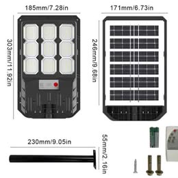 REFLECTOR LED 300W  RECARGABLE CON PANEL SOLAR  LAMPARA CON SENSOR DE MOVIMIENTO