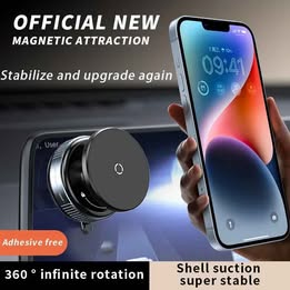 Soporte Holder Magnético Giratorio de Celular para Carro Auto Camioneta Regulable