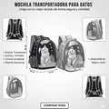 MOCHILA TRANSPARENTE BURBUJA PARA MASCOTAS PEQUEÑAS PERRITOS GATITOS