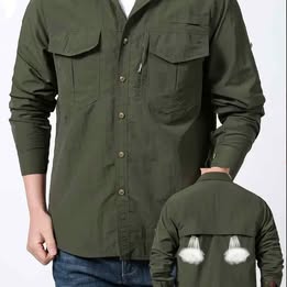 Camisa Táctica Senderismo Pesca Camping Casa Manga Larga