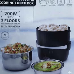 Lonchera Multifuncional Electrica 200w 2L Acero Inoxidable Termica Come Sano