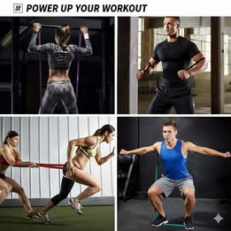 Ligas Bandas Elásticas Resistentes para Entrenamiento CrossFit Gimnasio Ejercicio Fitness Deportes