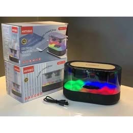 Altavoz Parlante RGB LED Multicolor Recargable Bluetooth USB Música Fiesta Computadora Celular