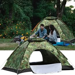 Carpa Camuflaje para Camping Senderismo Impermeable Multifuncional Viaje Playa Protección Sol Lluvia