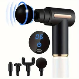 Masajeador Multiuso Portátil Electrico Recargable Varios Niveles Antiestrés Muscular