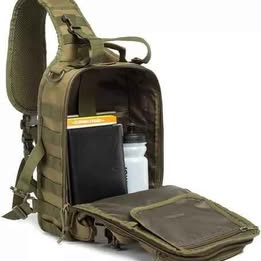 Mochila Pechera Bolso Cruzado Táctico Multiuso Camping Senderismo Pesca Viaje Trabajo Moto Bici