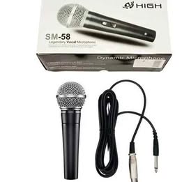 MICROFONO DINÁMICO VOCAL PROFESIONAL  SM-58  DE MANO KARAOKE ALAMBRICO