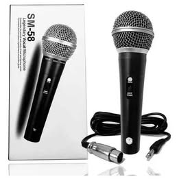 MICROFONO DINÁMICO VOCAL PROFESIONAL  SM-58  DE MANO KARAOKE ALAMBRICO