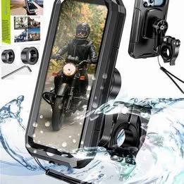 Soporte Celular Teléfono 360° Giratorio Impermeable Moto Bici  Nuevo Modelo Lluvia Delivery Trabajo