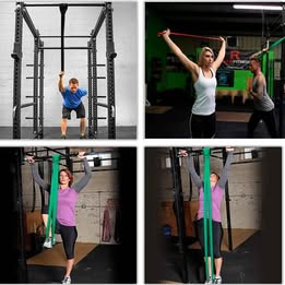 Ligas Bandas Elásticas Resistentes para Entrenamiento CrossFit Gimnasio Ejercicio Fitness Deportes