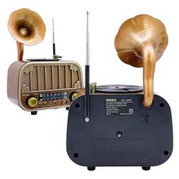 Radio Parlante Clasico Retro Nuevo Modelo Recargable Portátil USB Multifuncional